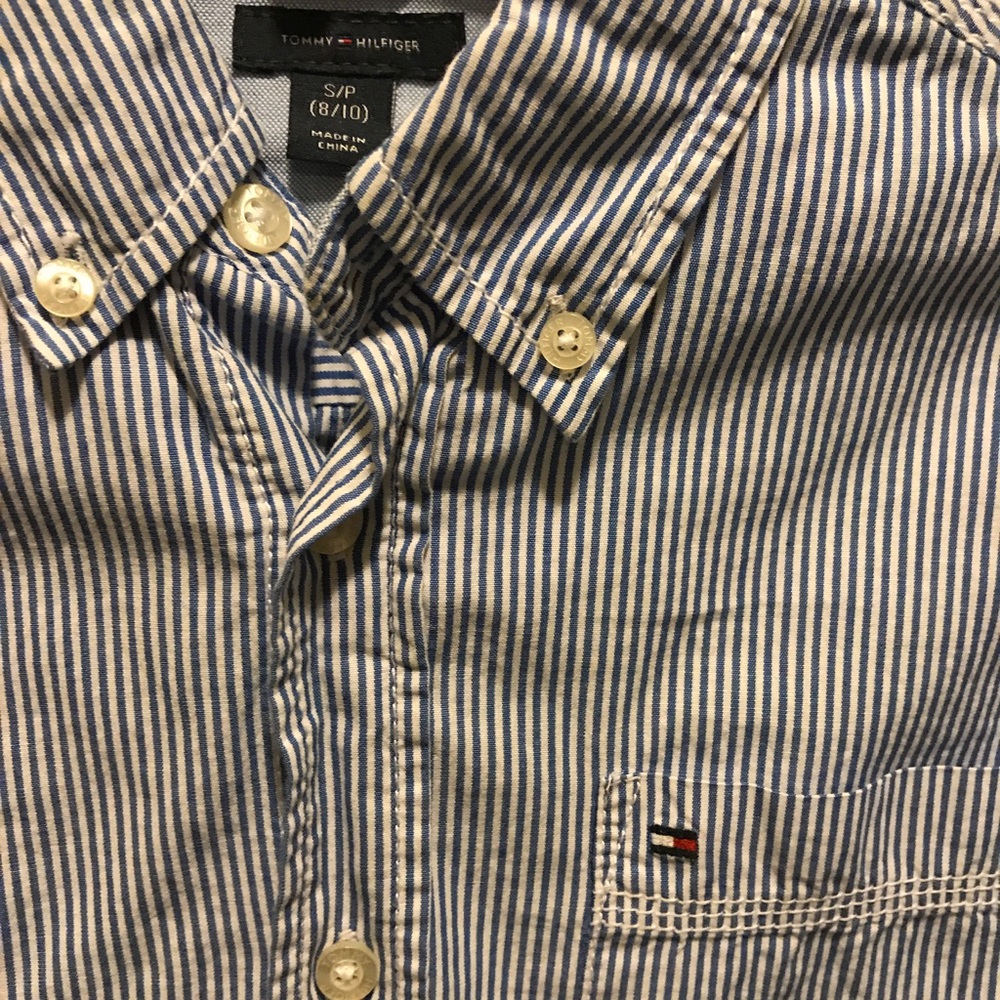 EUC Blue Stripe Tommy Hilfiger Button Up (8/10)